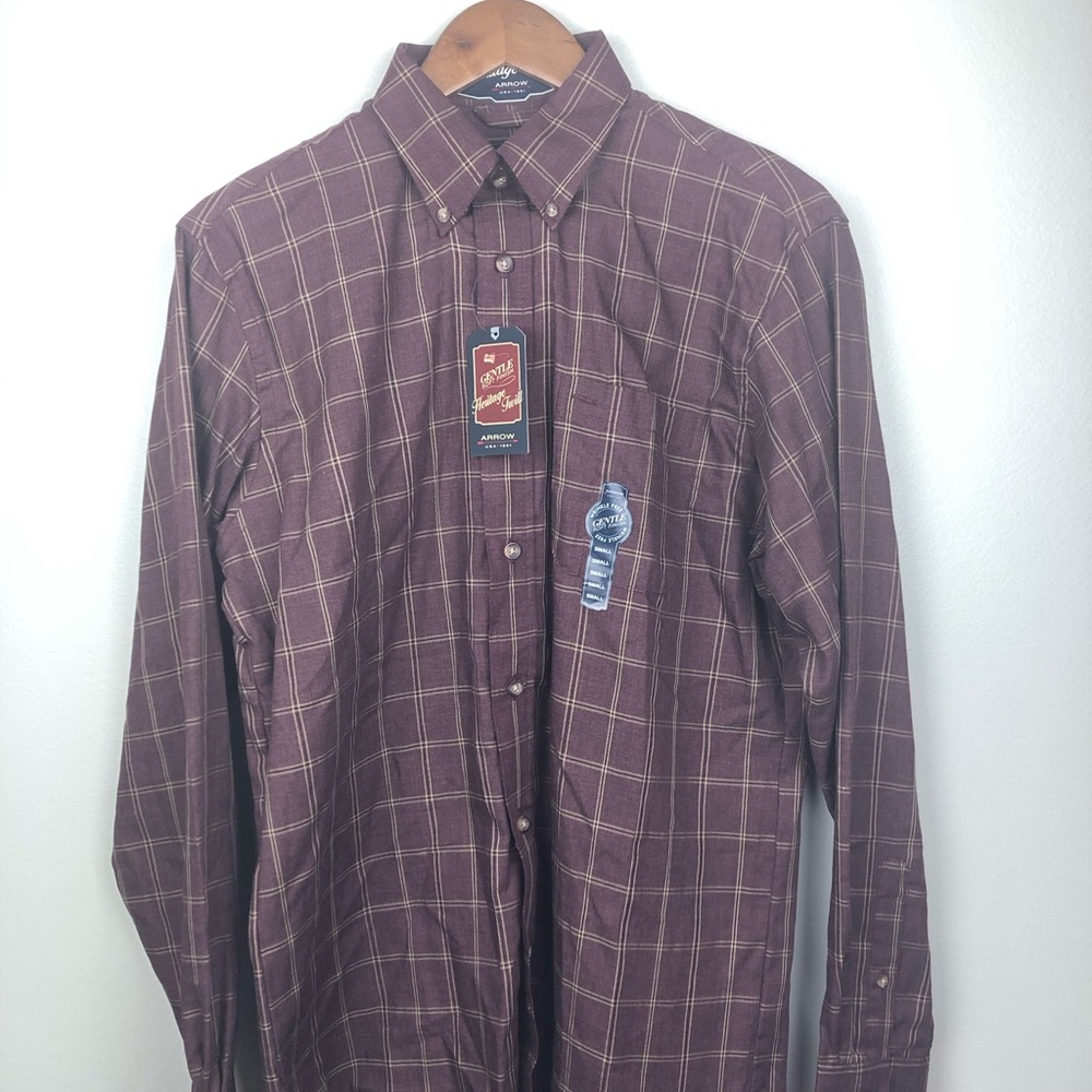 🌼 Arrow Long Sleeve Button Up Shirt Mens Small